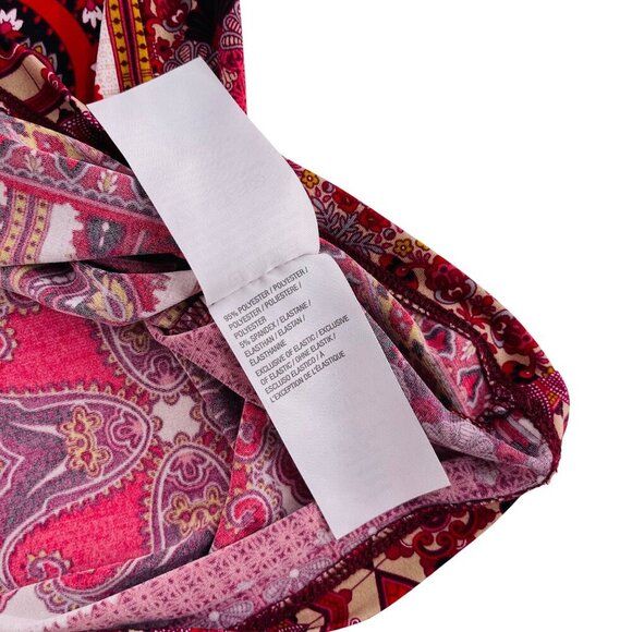 Susan Graver Womens XL Patchwork Print Long Sleeve Top - Picture 4 of 6